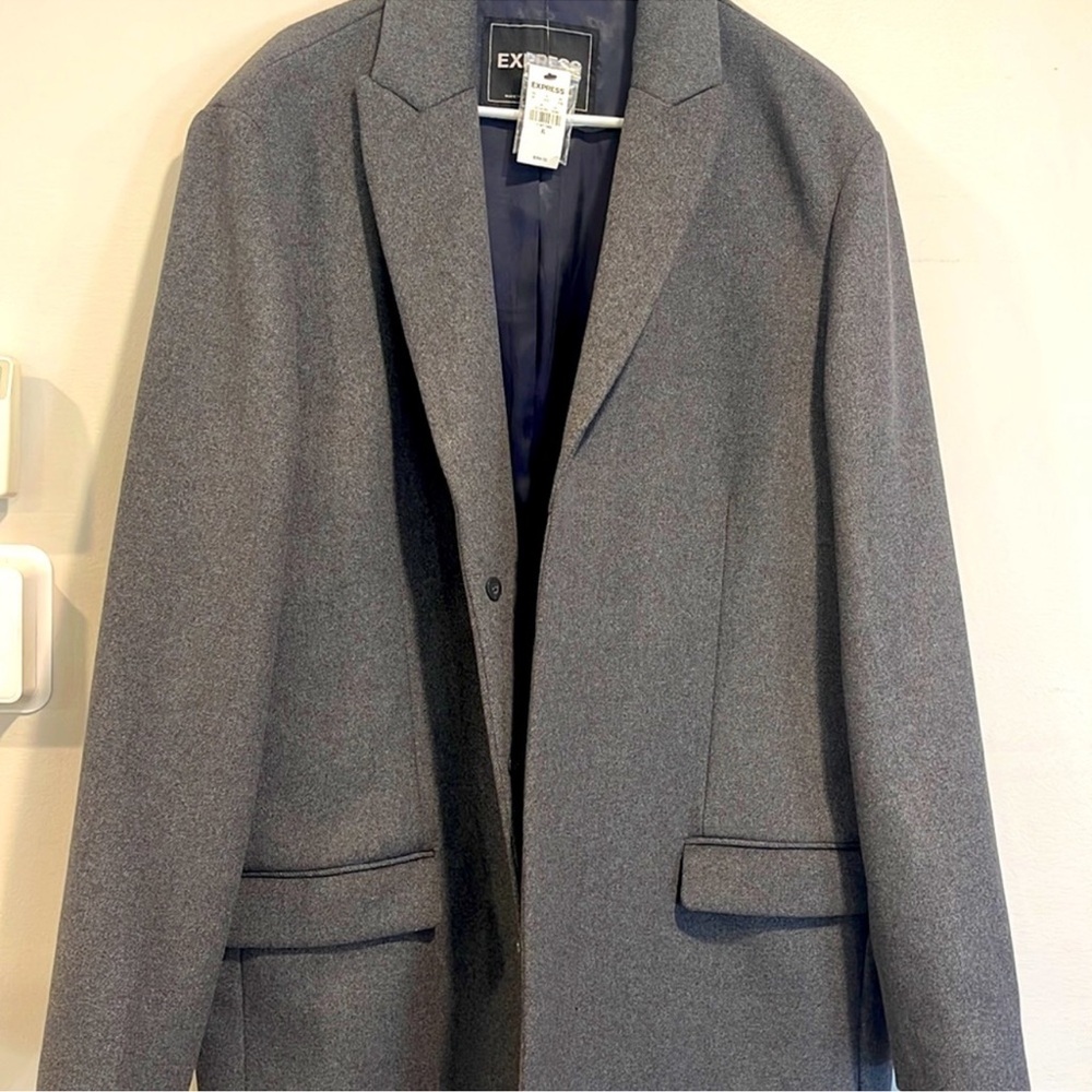 Express, winter gray jacket men
